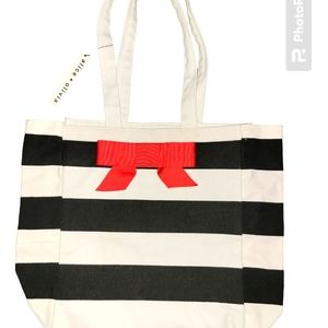 Alice & Olivia Striped Summer Beach Tote - NWT.